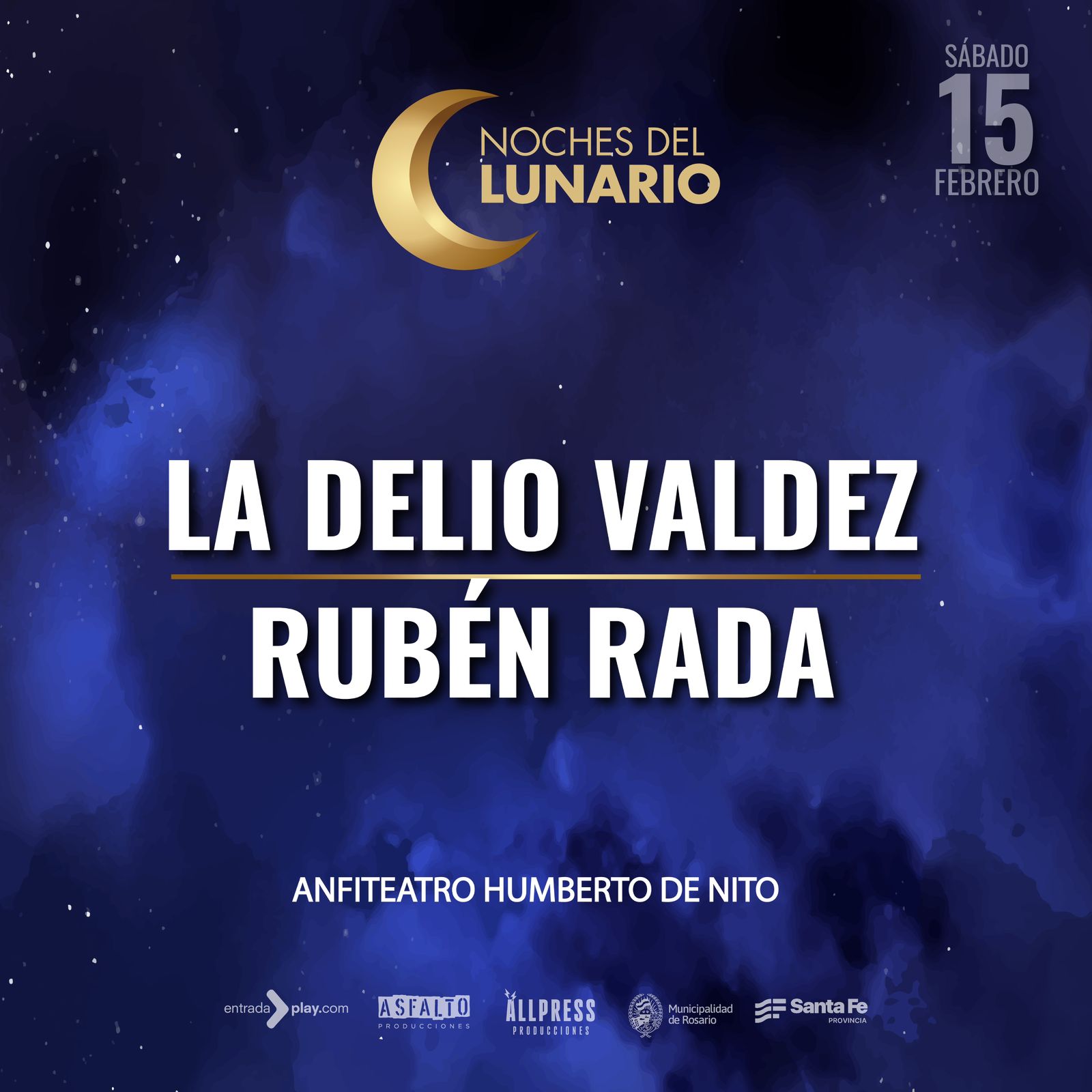 NOCHES DEL LUNARIO - LA DELIO VALDEZ - RUBÉN RADA