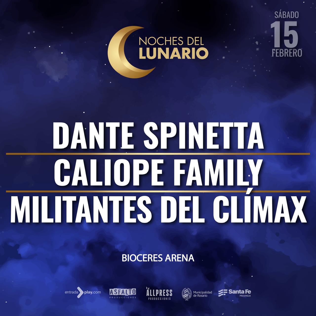 NOCHES DEL LUNARIO - DANTE SPINETTA - CALIOPE FAMILY - MILITANTES DEL CLIMAX