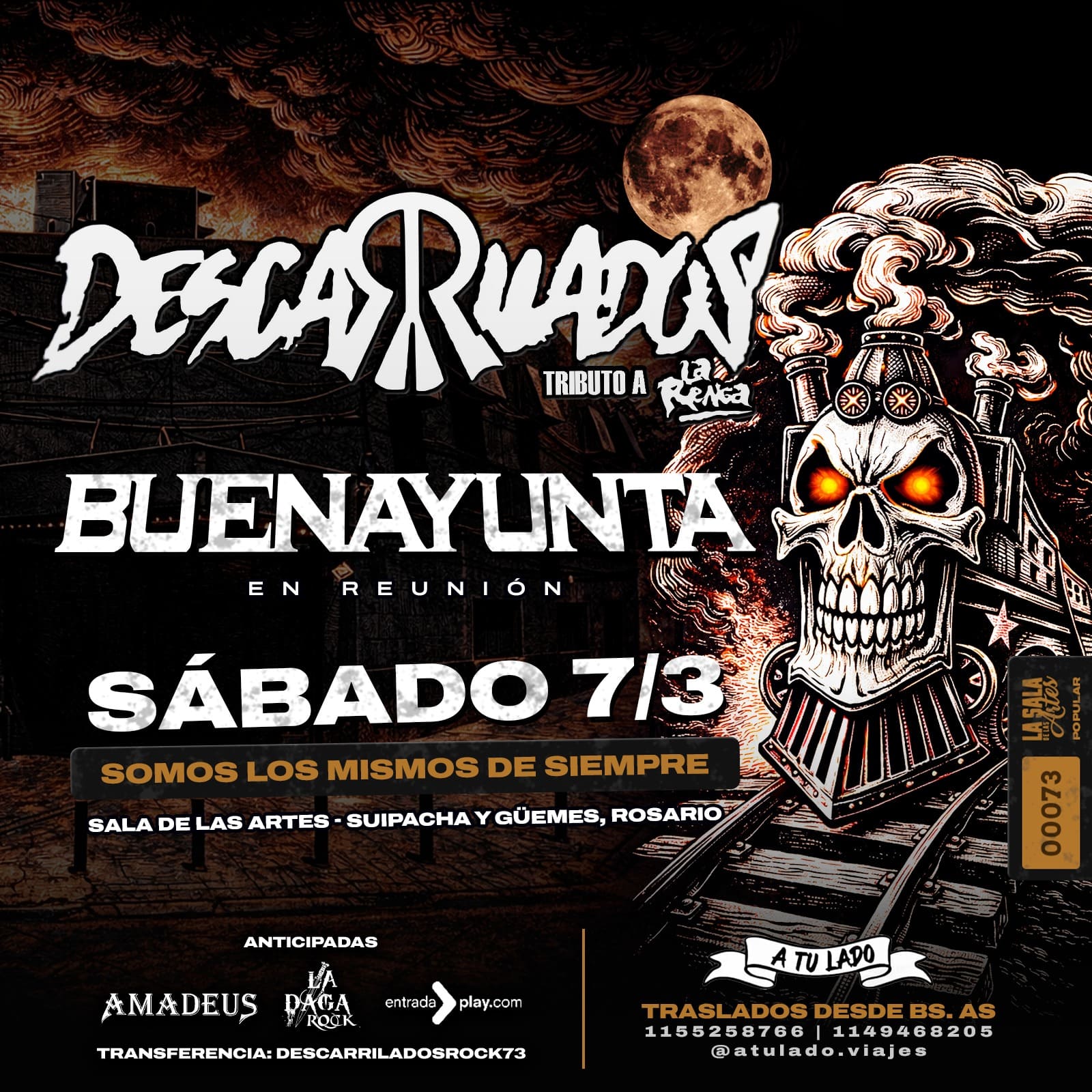 DESCARRILADOS - BUENAYUNTA - EN LA SALA DE LAS ARTES