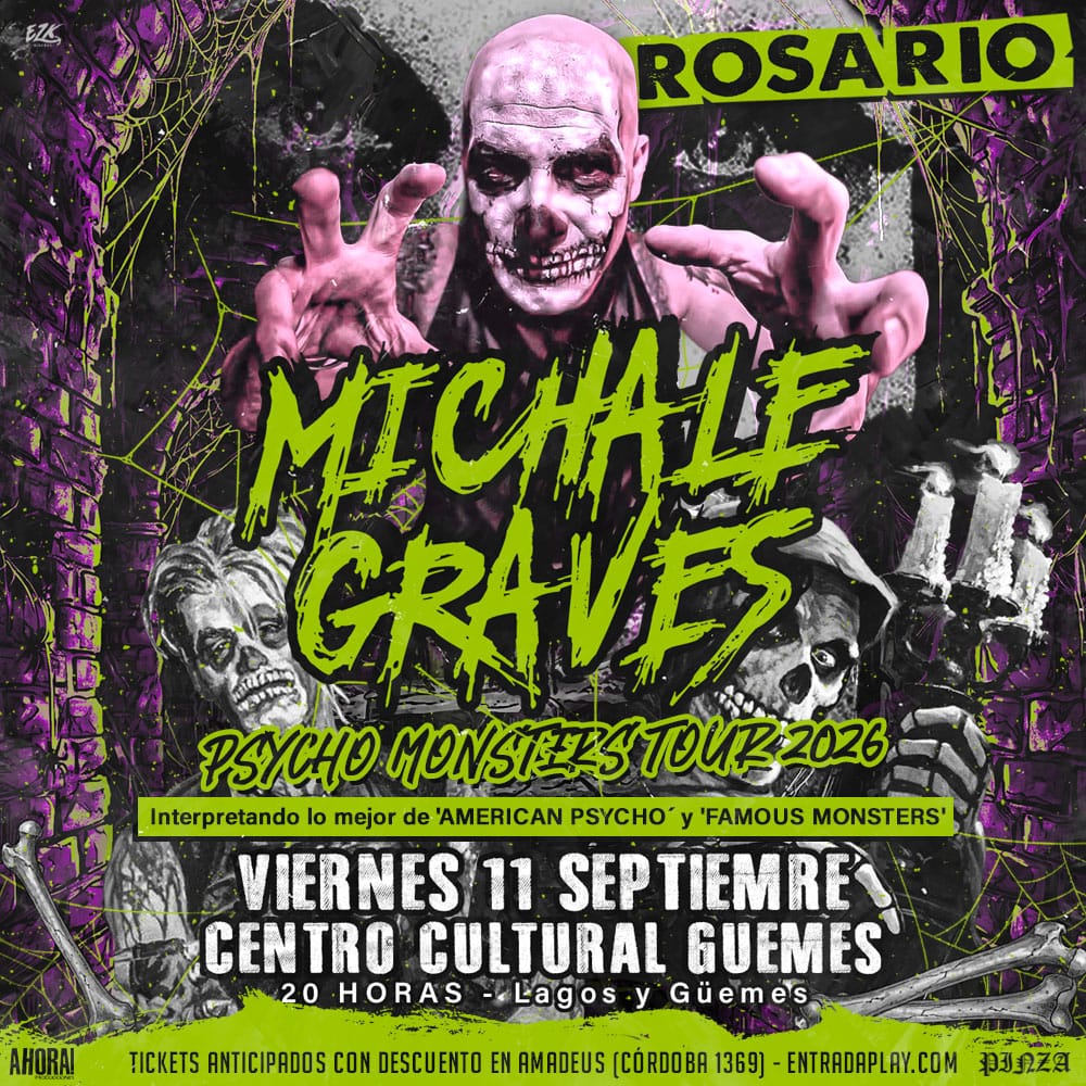 MICHALE GRAVES EN ROSARIO: PSYCHO MONSTERS TOUR 2026